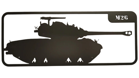 WWII M26 Tank Wall Art Facing Right