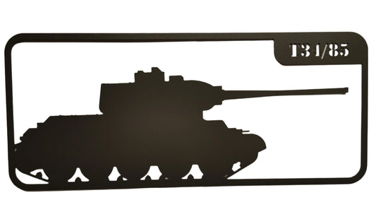 WW II T-34/85 Tank Wall Art Facing Right